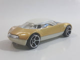 2009 Hot Wheels Avant Garde Metallic Gold Die Cast Toy Car Vehicle