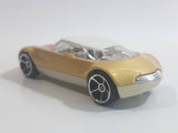 2009 Hot Wheels Avant Garde Metallic Gold Die Cast Toy Car Vehicle