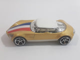 2009 Hot Wheels Avant Garde Metallic Gold Die Cast Toy Car Vehicle