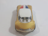 2009 Hot Wheels Avant Garde Metallic Gold Die Cast Toy Car Vehicle