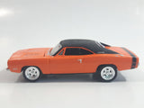 2009 Johnny Lightning Muscle Cars No. 488 1969 Dodge Charger R/T 440 Orange Die Cast Toy Car Vehicle with Opening Hood