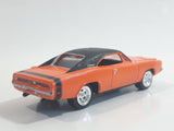 2009 Johnny Lightning Muscle Cars No. 488 1969 Dodge Charger R/T 440 Orange Die Cast Toy Car Vehicle with Opening Hood