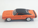 2009 Johnny Lightning Muscle Cars No. 488 1969 Dodge Charger R/T 440 Orange Die Cast Toy Car Vehicle with Opening Hood