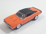 2009 Johnny Lightning Muscle Cars No. 488 1969 Dodge Charger R/T 440 Orange Die Cast Toy Car Vehicle with Opening Hood