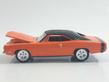 2009 Johnny Lightning Muscle Cars No. 488 1969 Dodge Charger R/T 440 Orange Die Cast Toy Car Vehicle with Opening Hood