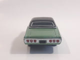 Johnny Lightning Muscle Cars No. 942 1968 Chevy Impala Satin Mint Green with Black Roof Die Cast Toy Car Vehicle with Opening Hood
