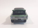 Johnny Lightning Muscle Cars No. 942 1968 Chevy Impala Satin Mint Green with Black Roof Die Cast Toy Car Vehicle with Opening Hood