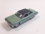 Johnny Lightning Muscle Cars No. 942 1968 Chevy Impala Satin Mint Green with Black Roof Die Cast Toy Car Vehicle with Opening Hood
