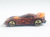 2003 Hot Wheels Flamin' Hot Wheels Callaway C7 Metalflake Copper Die Cast Toy Car Vehicle