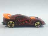 2003 Hot Wheels Flamin' Hot Wheels Callaway C7 Metalflake Copper Die Cast Toy Car Vehicle