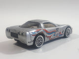 2001 Hot Wheels '97 Corvette Silver Die Cast Toy Car Vehicle
