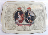 Vintage 1977 The Queen's Silver Jubilee Metal Beverage Tray British Royals Collectible