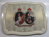 Vintage 1977 The Queen's Silver Jubilee Metal Beverage Tray British Royals Collectible