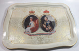 Vintage 1977 The Queen's Silver Jubilee Metal Beverage Tray British Royals Collectible