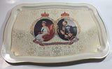 Vintage 1977 The Queen's Silver Jubilee Metal Beverage Tray British Royals Collectible