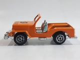 Unknown Brand 8006 Jeep S & C Construction Corporation Orange with Chrome Die Cast Toy Car Vehicle