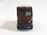 Safari Ltd Delivery Truck Dark Brown Hard Rubber Toy Car Vehicle
