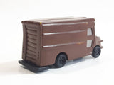 Safari Ltd Delivery Truck Dark Brown Hard Rubber Toy Car Vehicle