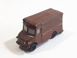 Safari Ltd Delivery Truck Dark Brown Hard Rubber Toy Car Vehicle