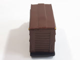 Safari Ltd Delivery Truck Dark Brown Hard Rubber Toy Car Vehicle