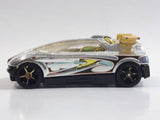 2009 Hot Wheels 3 Lane Super Speedway Octainium Chrome Die Cast Toy Car Vehicle