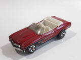 2011 Hot Wheels Chevy '70 Chevelle SS Convertible Metallic Dark Red Die Cast Toy Car Vehicle