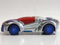2011 Maisto Marvel Spiderman Armored Chrome Die Cast Toy Car Vehicle