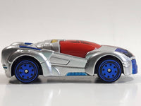 2011 Maisto Marvel Spiderman Armored Chrome Die Cast Toy Car Vehicle