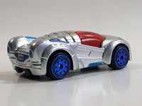 2011 Maisto Marvel Spiderman Armored Chrome Die Cast Toy Car Vehicle