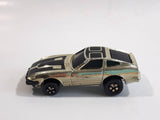 Vintage 1980 Kidco Burnin' Key Cars Datsun 280ZX Turbo Gold Chrome and Black Plastic Body Toy Car Vehicle - No Key - 1/64 - Macao