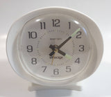 Vintage Westclox Baby Ben Glow in the Dark Hands White Windup Alarm Clock Made in U.S.A.