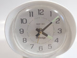 Vintage Westclox Baby Ben Glow in the Dark Hands White Windup Alarm Clock Made in U.S.A.