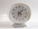 Vintage Westclox Baby Ben Glow in the Dark Hands White Windup Alarm Clock Made in U.S.A.