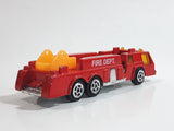 Unknown Brand Fire Dept Ladder Truck Red Die Cast Toy Car Vehicle Missing Ladder