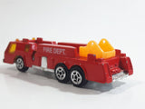 Unknown Brand Fire Dept Ladder Truck Red Die Cast Toy Car Vehicle Missing Ladder