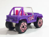 2007 Mattel Polly Pocket Jeep Purple Plastic Body Die Cast Toy Car Vehicle J1679