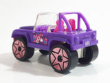 2007 Mattel Polly Pocket Jeep Purple Plastic Body Die Cast Toy Car Vehicle J1679