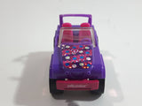 2007 Mattel Polly Pocket Jeep Purple Plastic Body Die Cast Toy Car Vehicle J1679