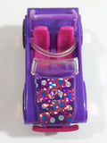 2007 Mattel Polly Pocket Jeep Purple Plastic Body Die Cast Toy Car Vehicle J1679