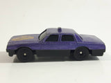 Unknown Brand Taxi Cab Style Sedan Purple Die Cast Toy Car Vehicle