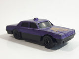 Unknown Brand Taxi Cab Style Sedan Purple Die Cast Toy Car Vehicle