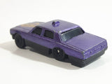 Unknown Brand Taxi Cab Style Sedan Purple Die Cast Toy Car Vehicle