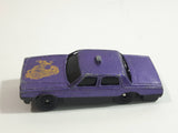Unknown Brand Taxi Cab Style Sedan Purple Die Cast Toy Car Vehicle