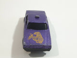 Unknown Brand Taxi Cab Style Sedan Purple Die Cast Toy Car Vehicle