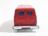 Welly No. 1112 Fire Dept. Emergency Service Van Red Die Cast Toy Car Vehicle
