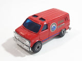Welly No. 1112 Fire Dept. Emergency Service Van Red Die Cast Toy Car Vehicle
