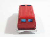 Welly No. 1112 Fire Dept. Emergency Service Van Red Die Cast Toy Car Vehicle