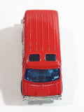 Welly No. 1112 Fire Dept. Emergency Service Van Red Die Cast Toy Car Vehicle
