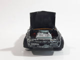 Vintage Majorette Pontiac Firebird Trans Am Black Die Cast Toy Car Vehicle w/ Opening Hood