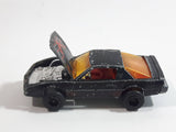 Vintage Majorette Pontiac Firebird Trans Am Black Die Cast Toy Car Vehicle w/ Opening Hood